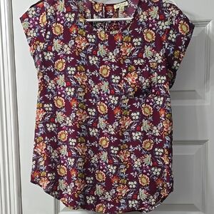 Floral Women's Top - Purple